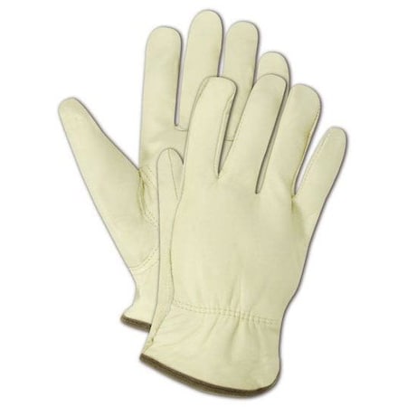 Magid Leather Drivers Gloves, Slip On Cuff, Keystone Thumb Thumb, Tan, XL 12 PK TB550E-XL